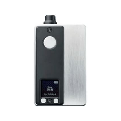 Vaperz Cloud x Gerobak San AIO DNA80C Boro Kit in raw silver with digital display.