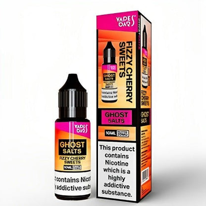 Vapes Bar Ghost Salts Nic Salt 10ml Pack of 10 Available In Fizzy Cherry Sweet Flavour 