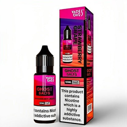 Vapes Bar Ghost Salts Nic Salt 10ml Pack of 10 Available In Strawberry Grape Flavour 