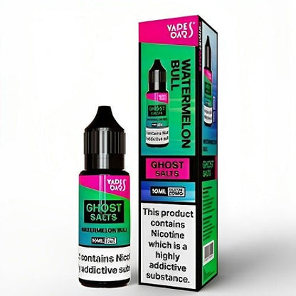 Vapes Bar Ghost Salts Nic Salt 10ml Pack of 10 Available In Watermelon Bull Flavour 