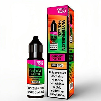 Vapes Bar Ghost Salts Nic Salt 10ml Pack of 10 Available In Watermelon Freeze Flavour 
