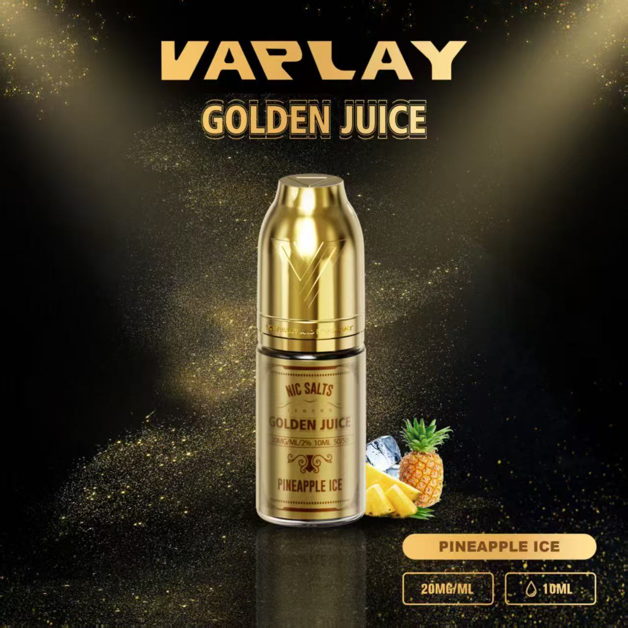 VAPLAY Golden Juice Nic Salt - 10mg&20mg - 10 Pack - Wholesale Price !