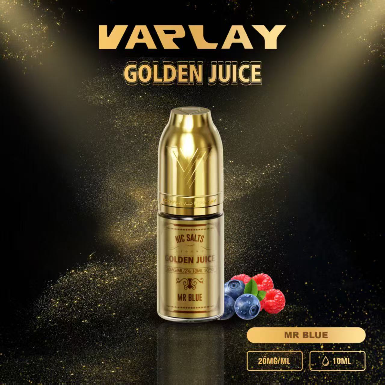 VAPLAY Golden Juice Nic Salt - 10mg&20mg - 10 Pack - Wholesale Price !