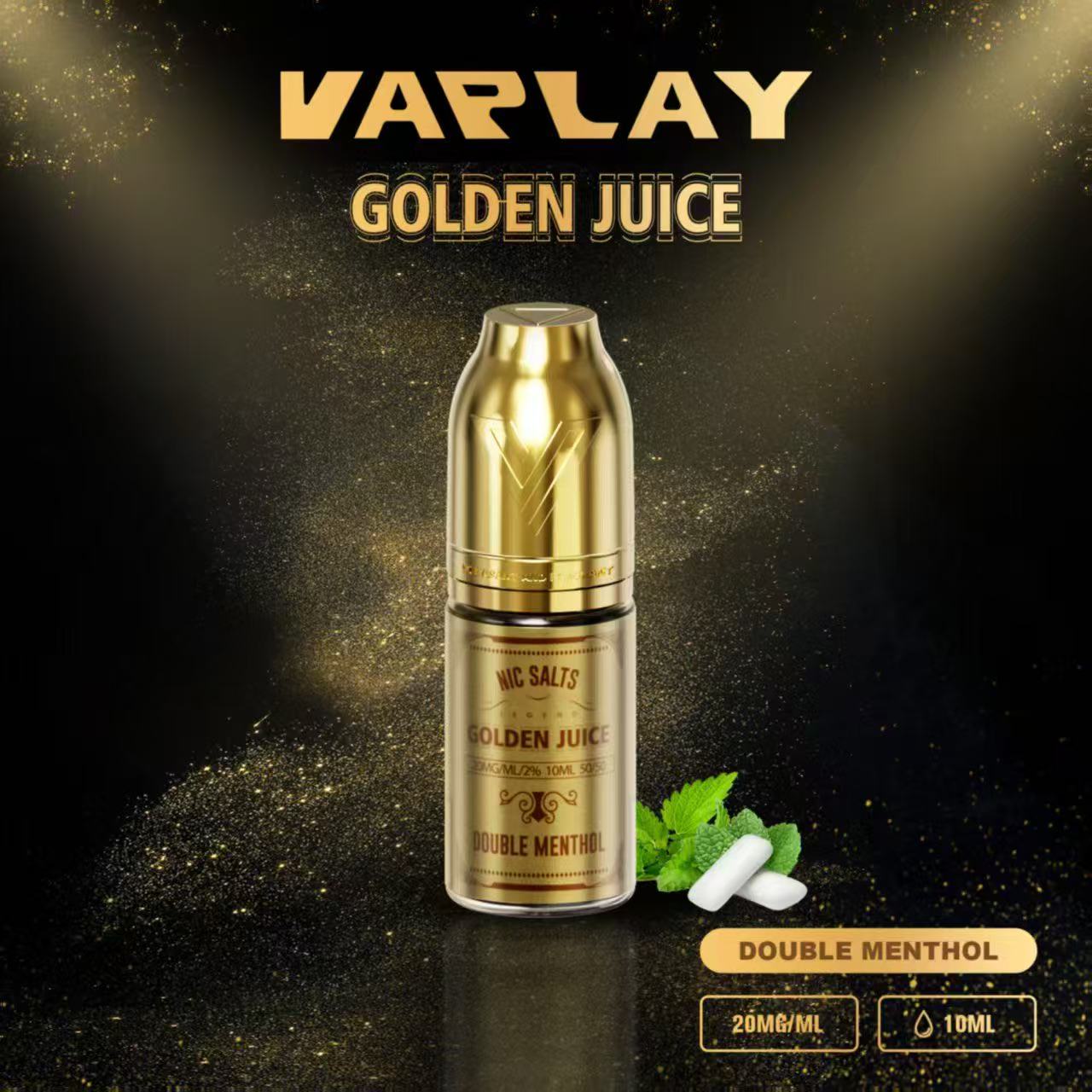 VAPLAY Golden Juice Nic Salt - 10mg&20mg - 10 Pack - Wholesale Price !