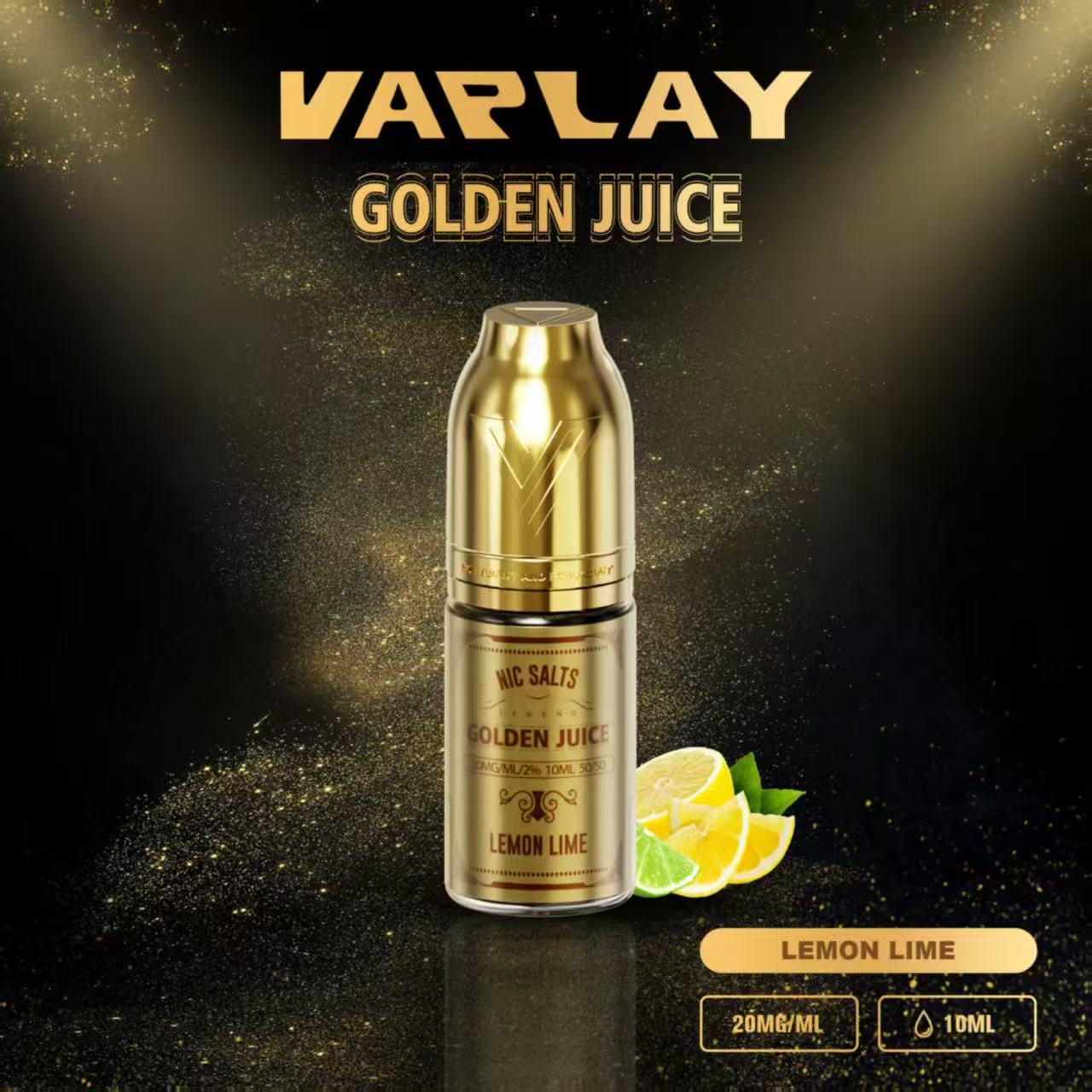 VAPLAY Golden Juice Nic Salt - 10mg&20mg - 10 Pack - Wholesale Price !