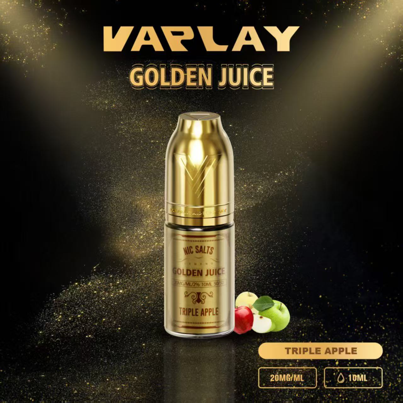 VAPLAY Golden Juice Nic Salt - 10mg&20mg - 10 Pack - Wholesale Price !