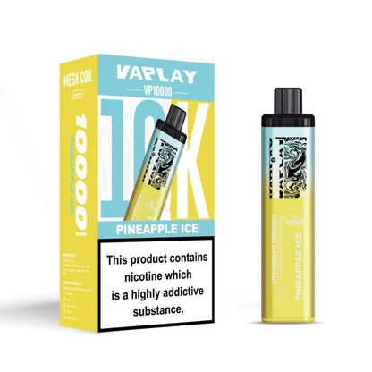 Vaplay VP10000 Prefilled Pod Vape Kit Box of 5, Pineapple Ice Flavour