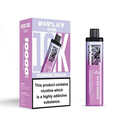 Vaplay VP10000 Prefilled Pod Vape Kit Box of 5, Summer Dream Flavour