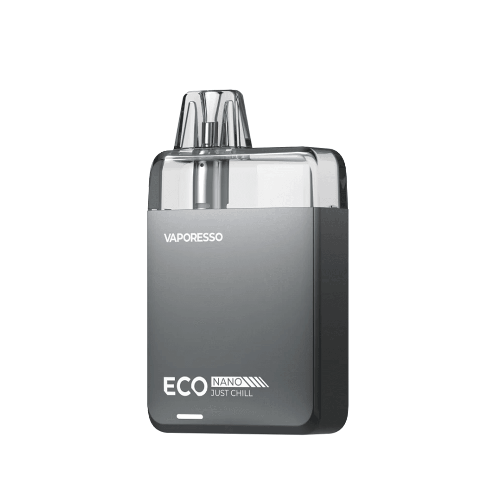 Vaporesso ECO Nano Pod Kit in grey with "Just Chill" text on the front.