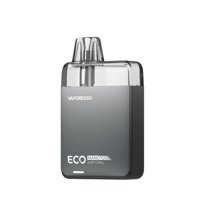 Vaporesso ECO Nano Pod Kit in grey with "Just Chill" text on the front.