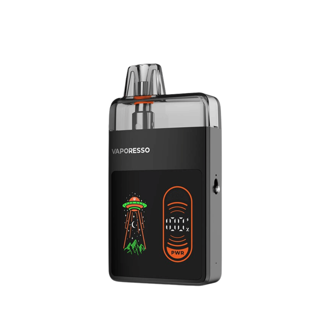 Vaporesso Eco Nano Pro Pod Kit in black with UFO design and power button.