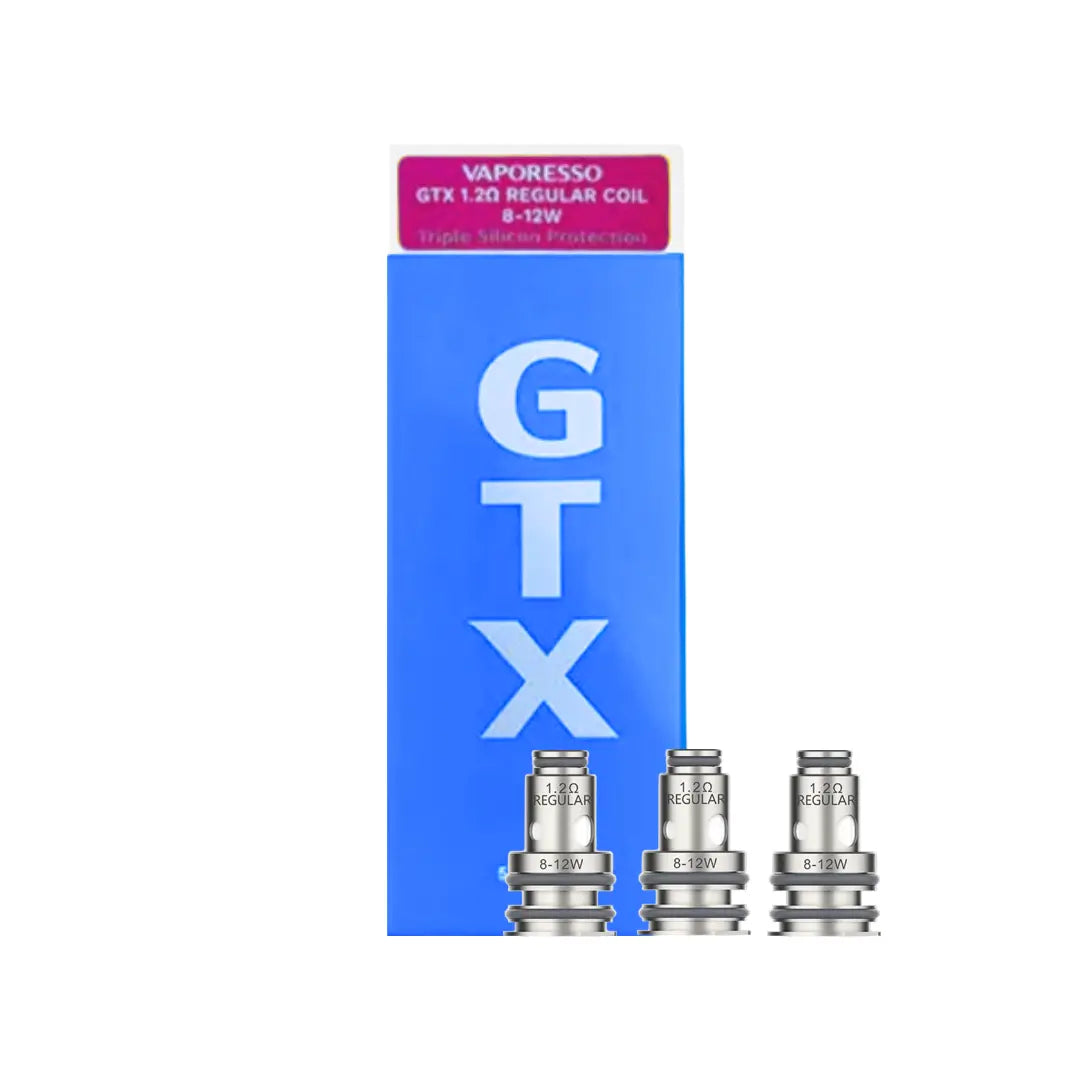 Three Vaporesso GTX Replacement Mesh Coils 1.2 ohm.