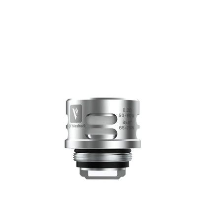 Vaporesso SKRR QF Meshed coil 0.2 ohm with mesh and strip designs, shown with intricate patterns.