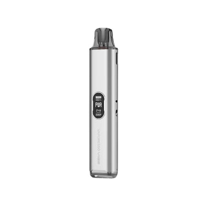 Vaporesso Vibe Pod Vape Kit Silver Colour perfect for nic salt juice great for beginner and advanced vapers 