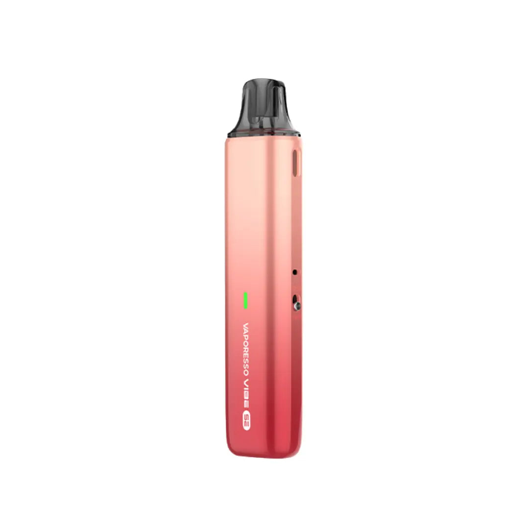 Vaporesso Vibe SE Pod Vape Kit in strawberry red colour perfect for nic salt juices and great for beginner vapers
