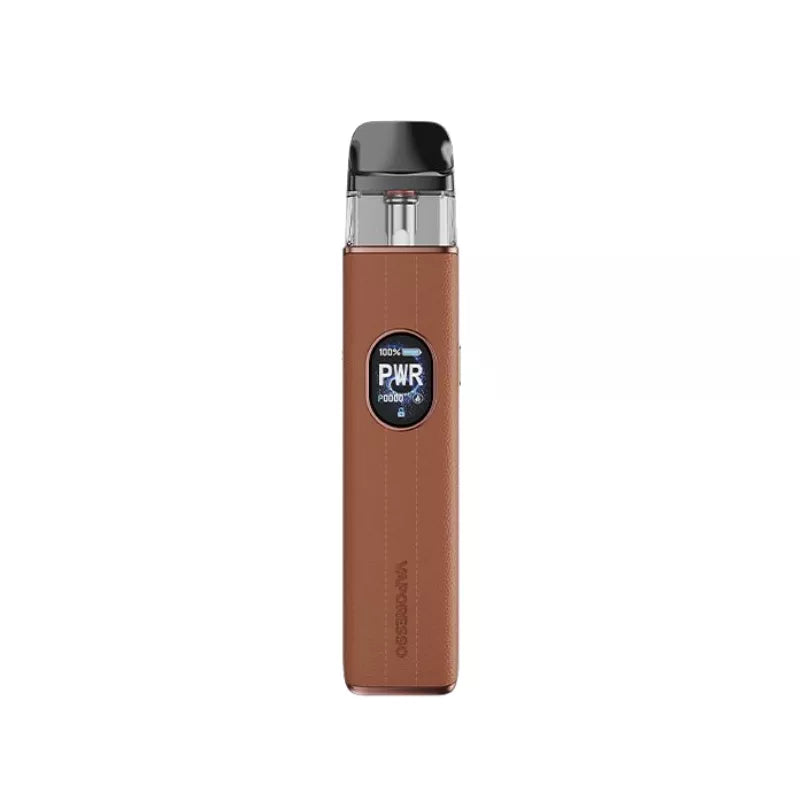 Vaporesso XROS 5 Pod Vape Kit Brown Leather Colour Option built-in 1500mAh Battery and compatible with the Vaporesso Xros Pod series great for Nic Salt E-liquids