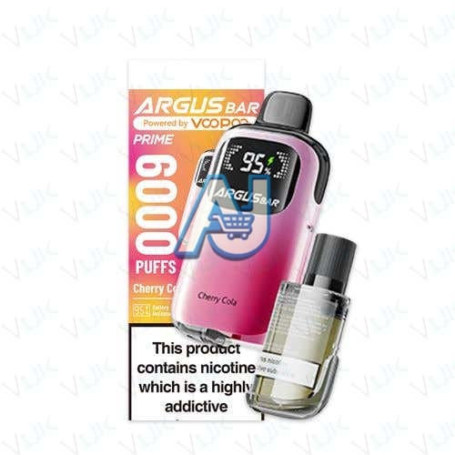 VooPoo Argus Bar Prime Perfilled Vape Kit, Cherry Cola Flavor