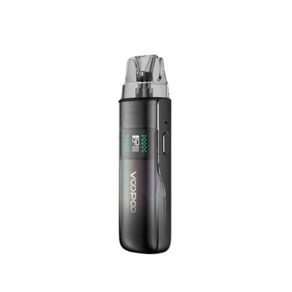 Voopoo Argus E40 Pod Kit in spray black, sleek design with digital display.