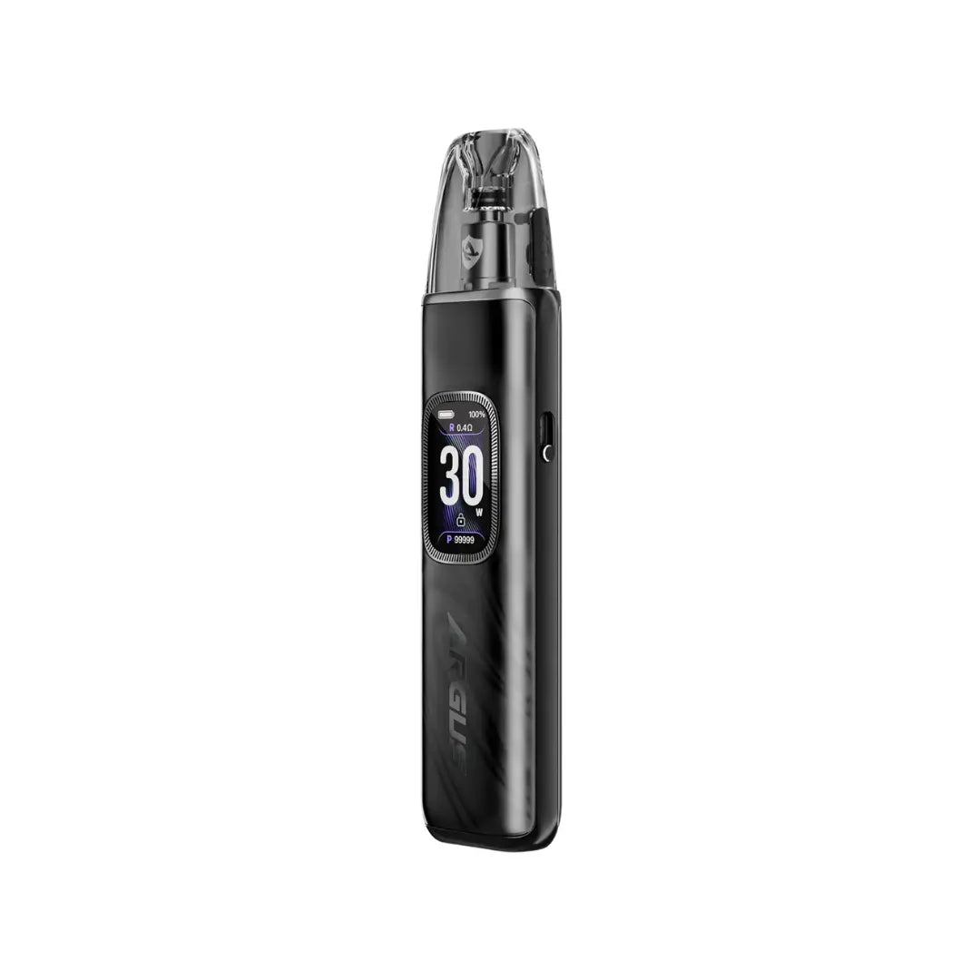 Voopoo Argus G3 Pod Vape Kit in Midnight Black Colour perfect for nic salt e-liquids 