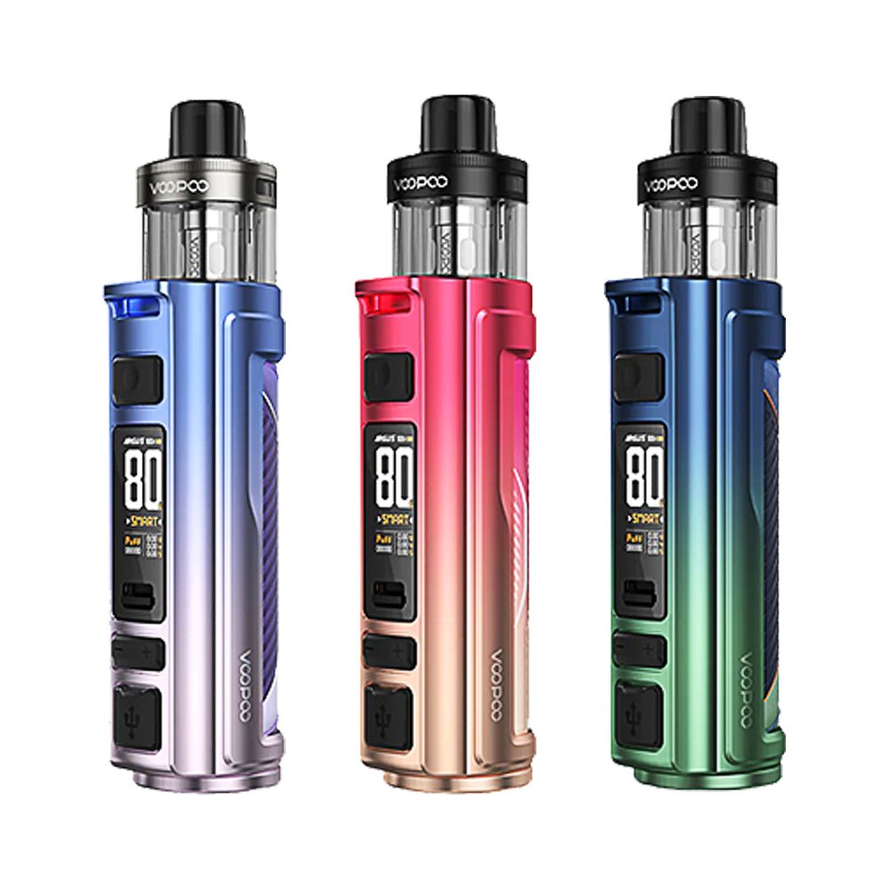 Voopoo Argus Pro 2 Pod Kit, Sky Purple, Modern Red, Lake Blue Color