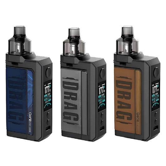Voopoo Drag Max Pod Kit, Glaxy Blue, Vintage Grey, Vintage Brown Color