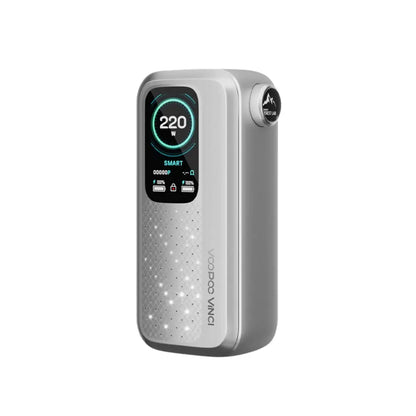 Voopoo Vinci Spark 220 Mod in Tech Silver Colour great with sub ohm tanks or rebuildable tanks