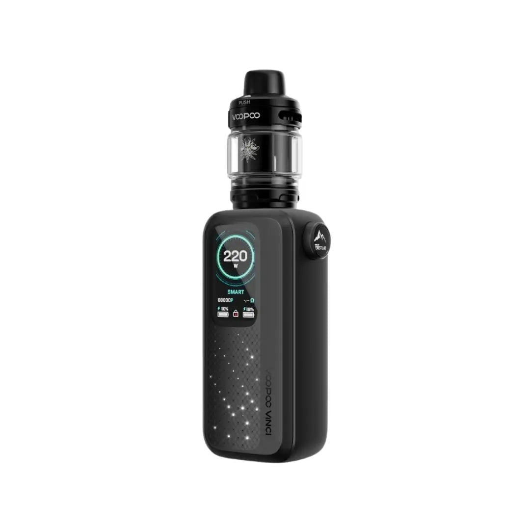 Voopoo Vinci Spark220 Vape Kit Midnight Black Colour perfect for Shortfill Vape Juice