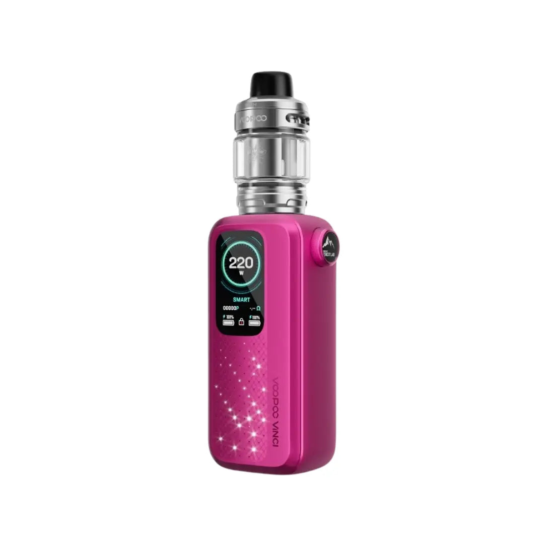 Voopoo Vinci Spark220 Vape Kit Rose Red Colour perfect for Shortfill Vape Juice
