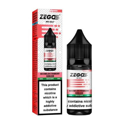 Zego Nic Salt 10ml Pack of 10 Available in Watermelon Strawberry Bubblegum Flavour 