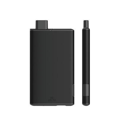 Zeltu X3 prefilled pod vape kit in sleek black design, featuring two components side by side.