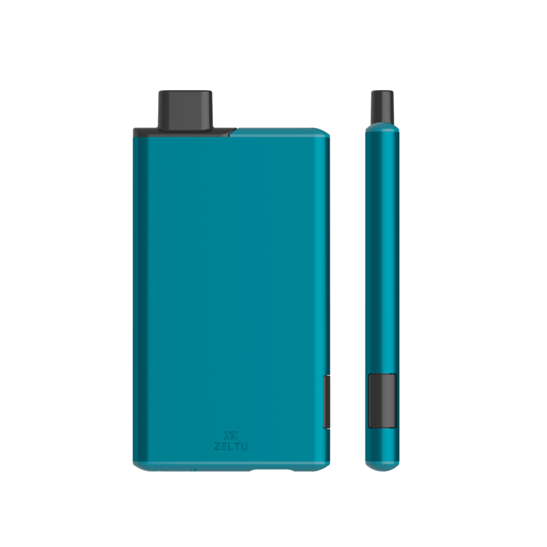 Zeltu X3 Prefilled Pod Vape Kit in blue, showing the device and pen-style pod.