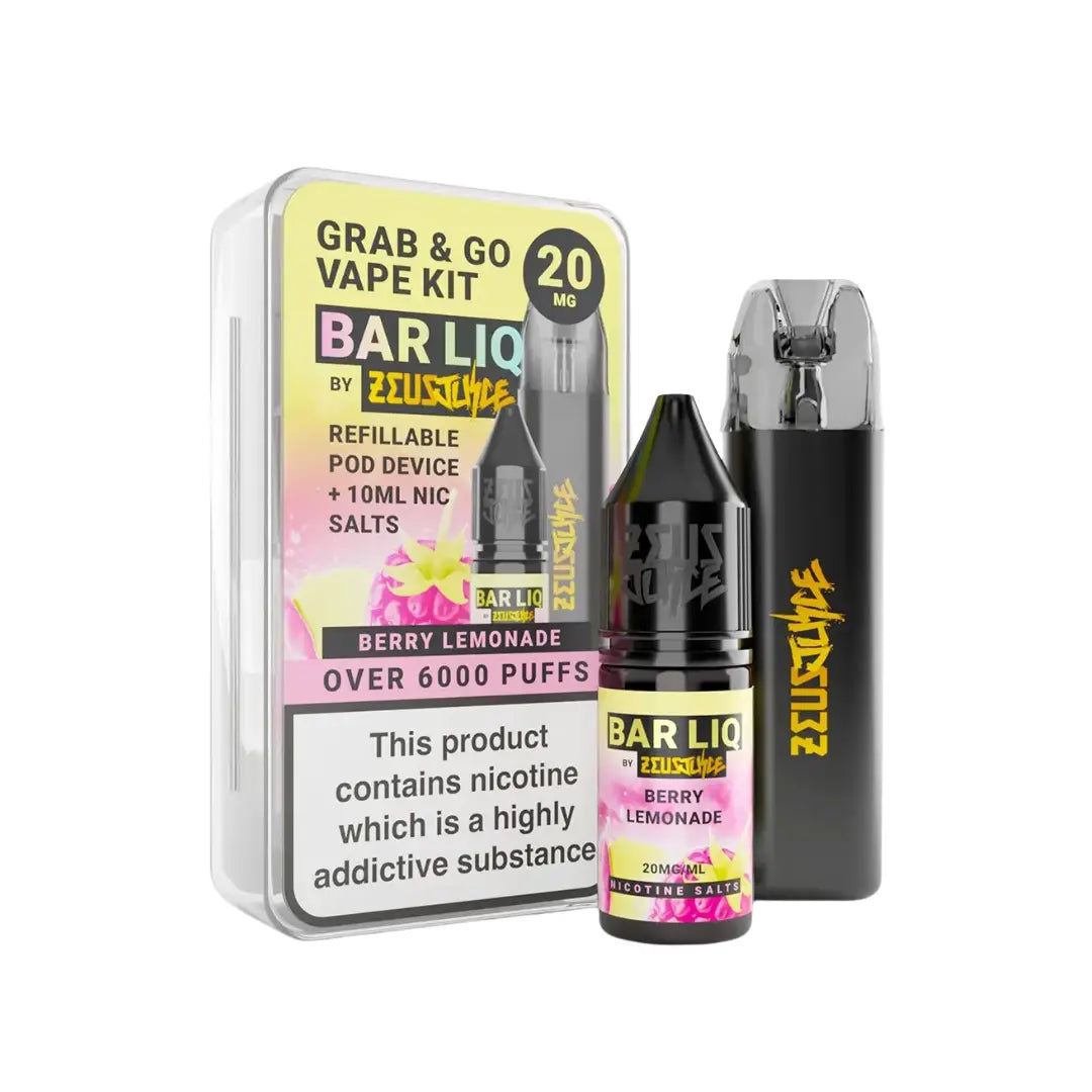 Zeus Juice Grab & Go Pod Kit Berry Lemonade Flavour 