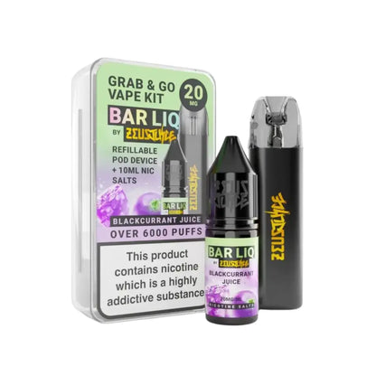 Zeus Juice Grab & Go Pod Kit Blackcurrant Juice Flavour 