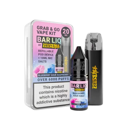 Zeus Juice Grab & Go Pod Kit Blueberry Sour Raspberry Flavour 