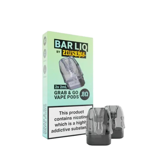 Zeus Juice Grab & Go Vape Pods available in 0.6OHM Or 0.8OHM
