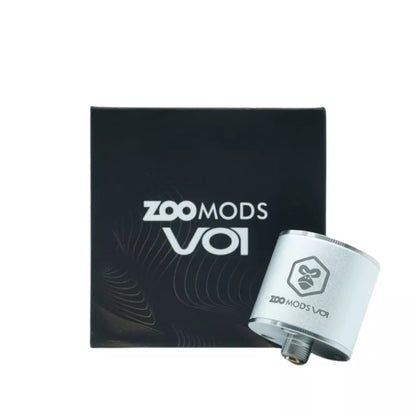 Zoo Mods VO1 portable volt & ohm meter in silver and packaging on a white background