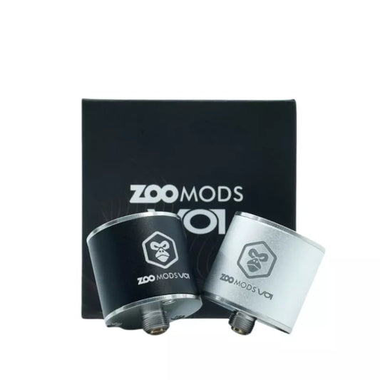 Two VO1 portable volt & ohm meter with 'Zoo Mods' branding on a black box background.